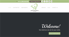 Desktop Screenshot of highlanddentalofhayward.com
