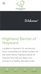 Mobile Screenshot of highlanddentalofhayward.com
